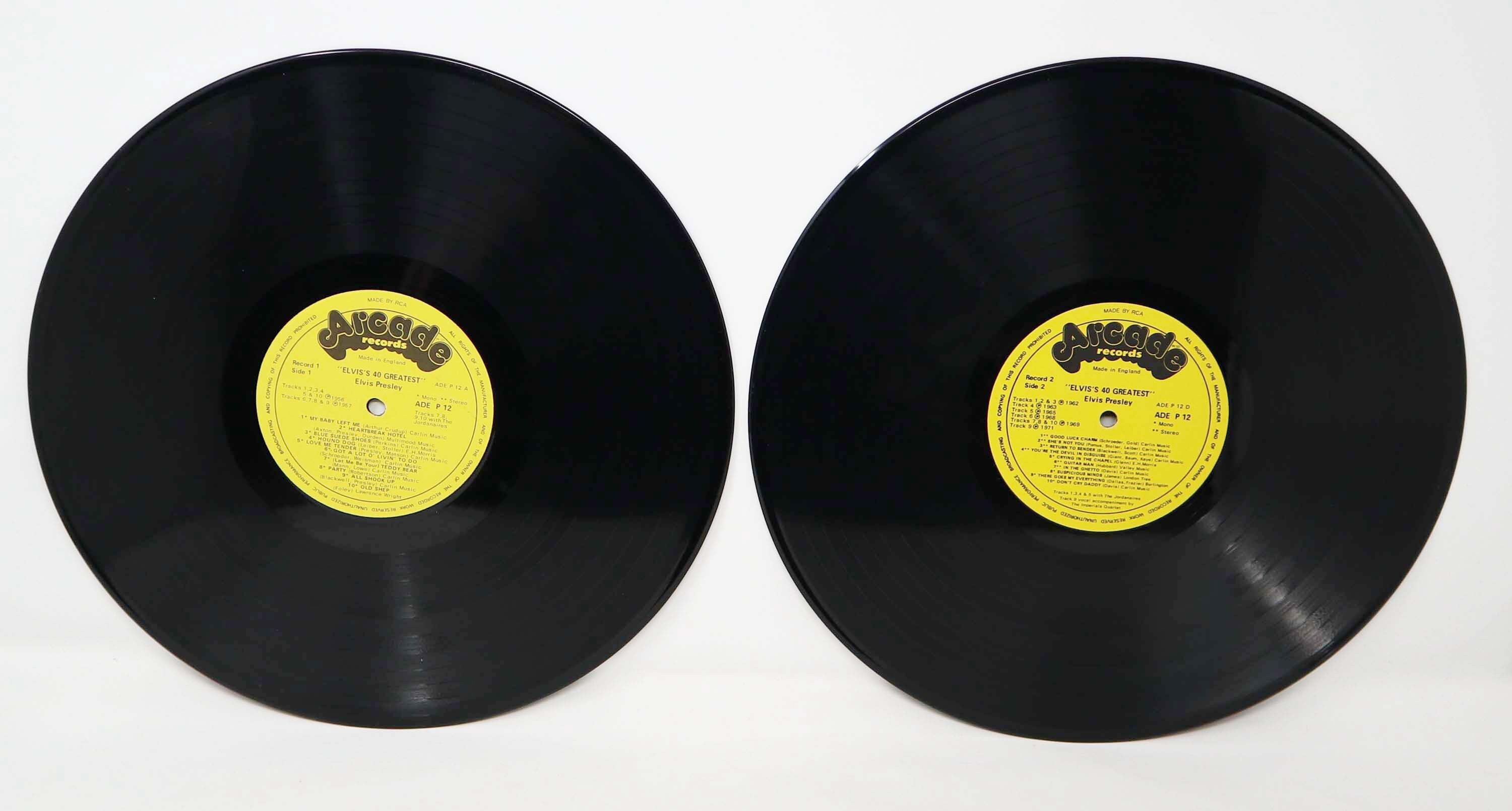 ヴィンテージ 1970 年代 アーケード レコード RCA エルヴィス