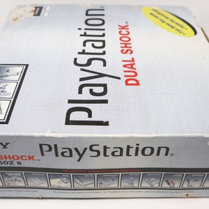 Vintage 1998 90s Sony Playstation 1 PS1 Dual Shock Pal Console Boxed SCPH-7502 Fully Working, Controller 4 Mixed Games Lot Bundle image 3