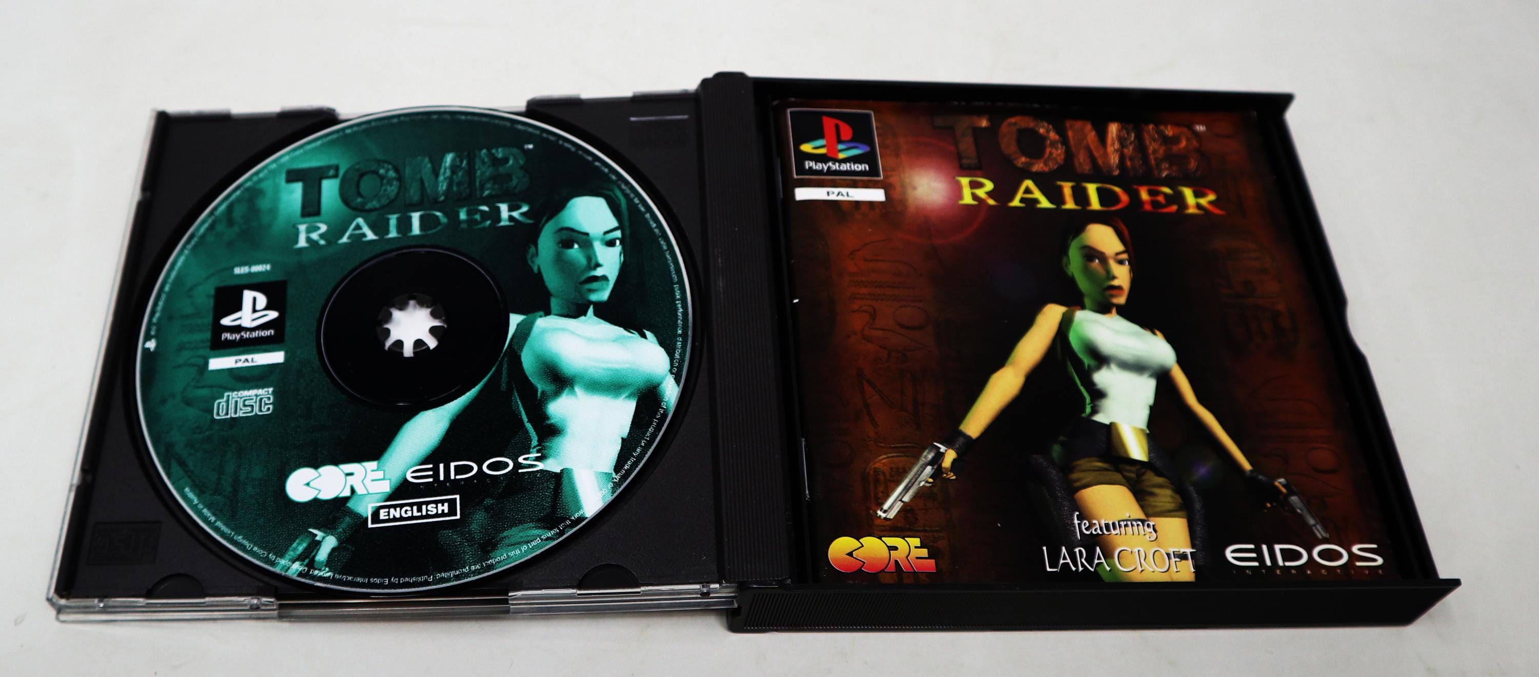 Jaquette Arrière PS1 - Tomb Raider 1 Platinum - Lara Croft