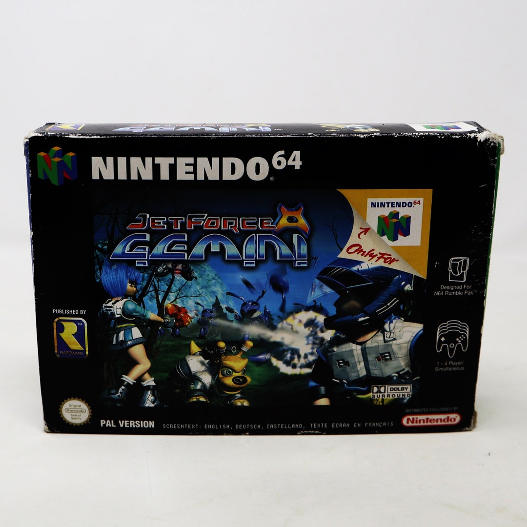 Vintage 1999 90s Nintendo 64 N64 Jet Force Gemini Video Game Boxed
