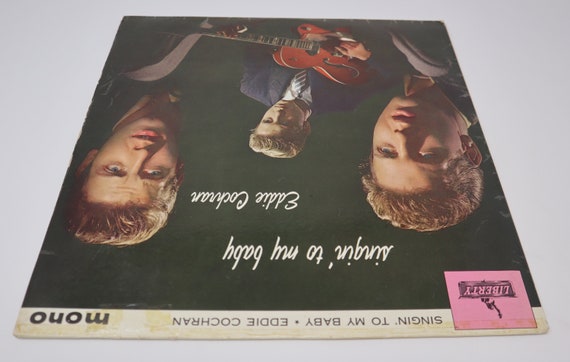 Vintage 1963 60s Liberty Records Eddie Cochran - Singin' to