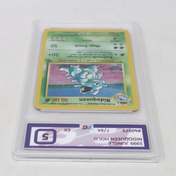 Vintage 1999 90s Nintendo Pokemon Nidoqueen Holo 7/64 Jungle
