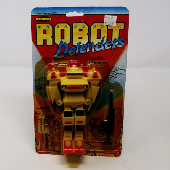 Vintage 1984 80s Remco Robot Defenders Expaxion
