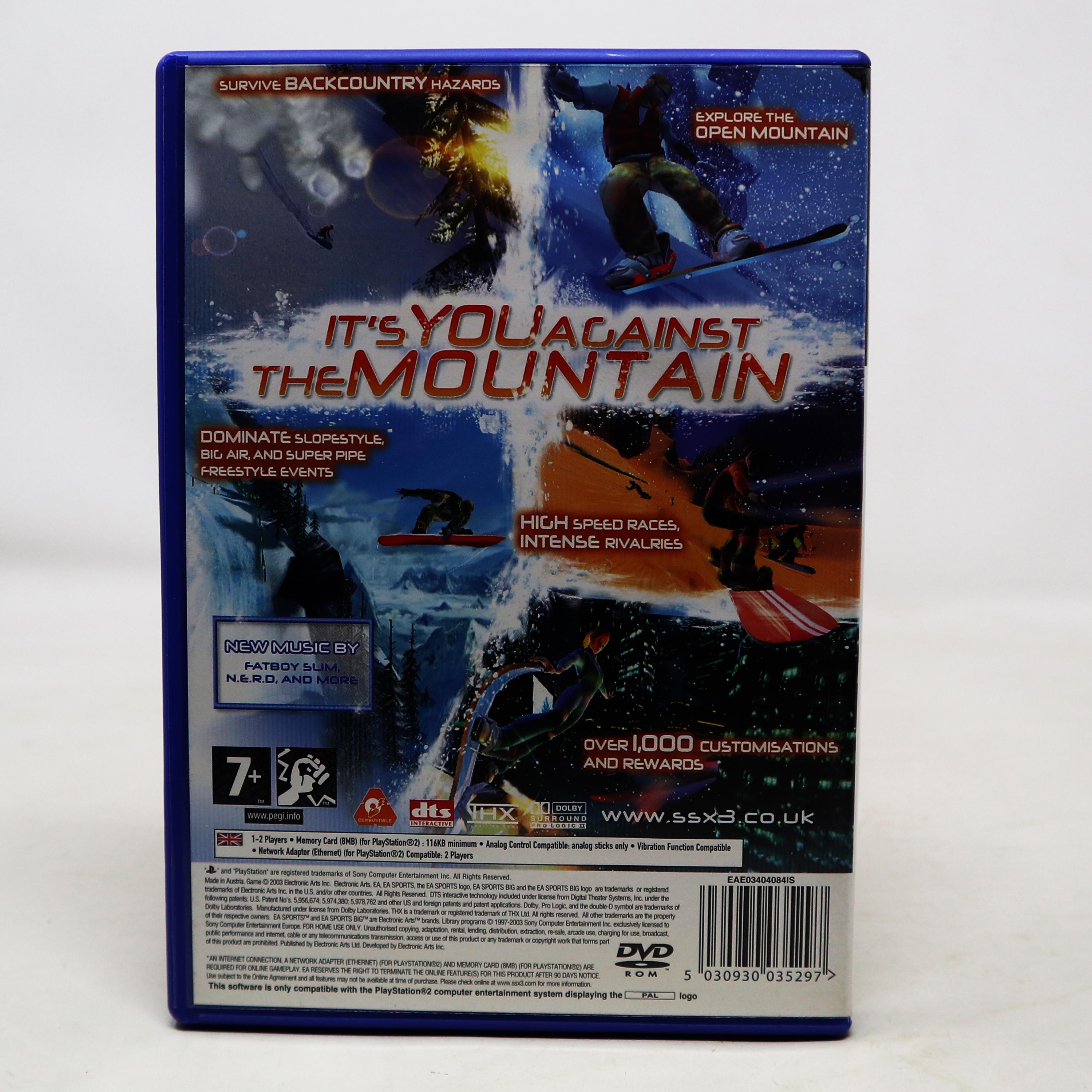 Vintage 2003 Sony Playstation 2 PS2 SSX 3 Snowboarding Video Game
