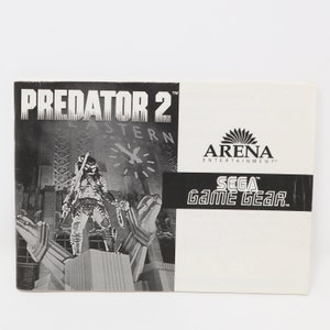 Vintage 1992 90s Sega Game Gear Predator 2 Cartridge Video Game Boxed Pal image 10
