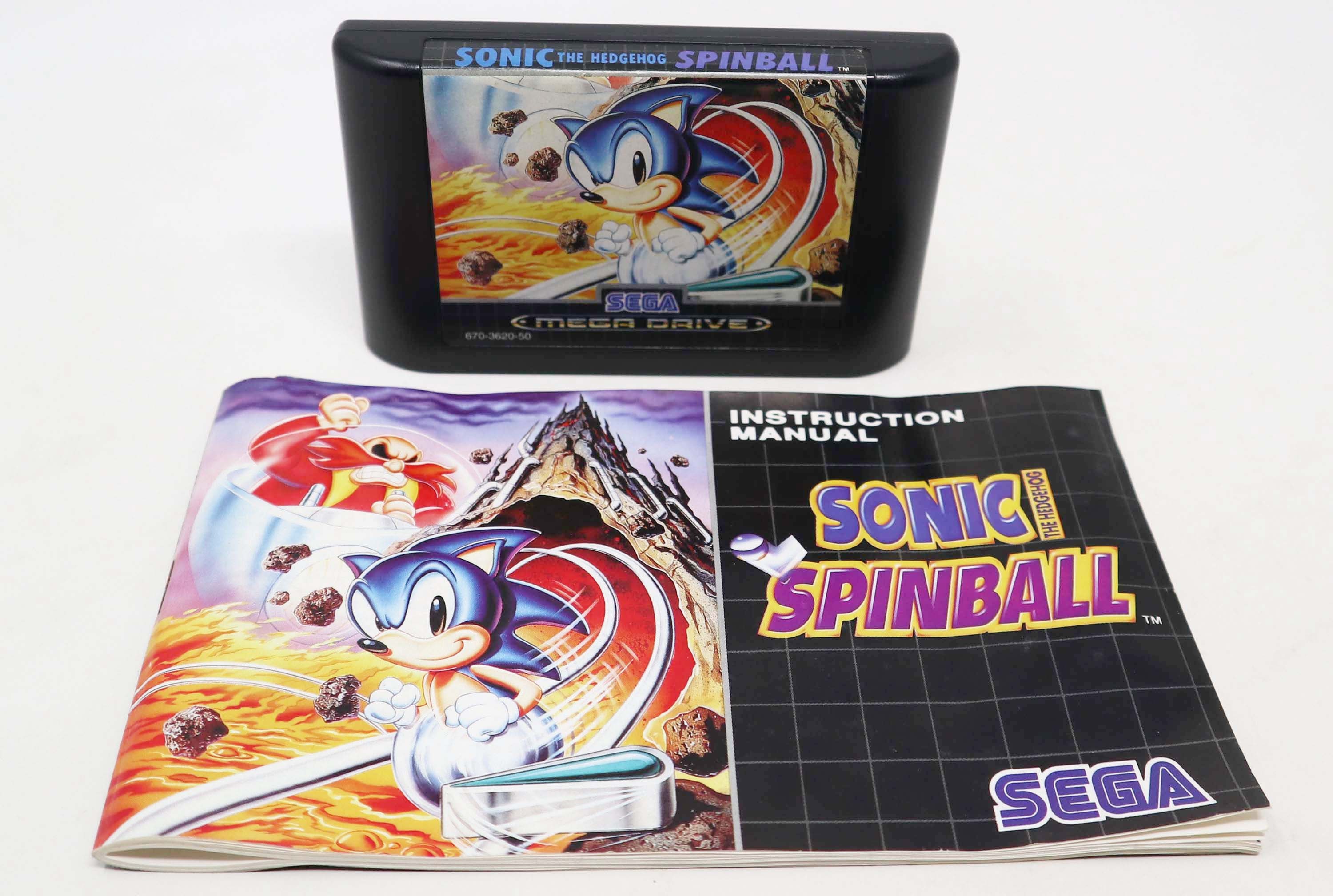 Jeu Sonic The Hedgehog Spinball – Sega Mega Drive – PAL – Bon état