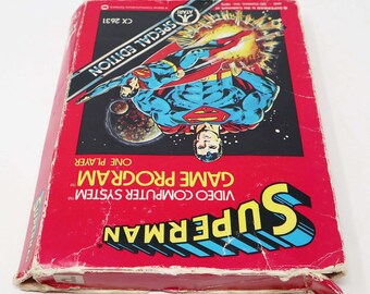 Vintage 1979 70s Atari CX 2631 Special Edition Superman
