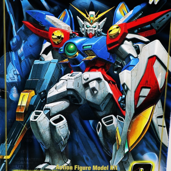 Vintage 1995 90s Bandai Wing Gundam 0 Zero Mobile Suit XXXG-00W0 1
