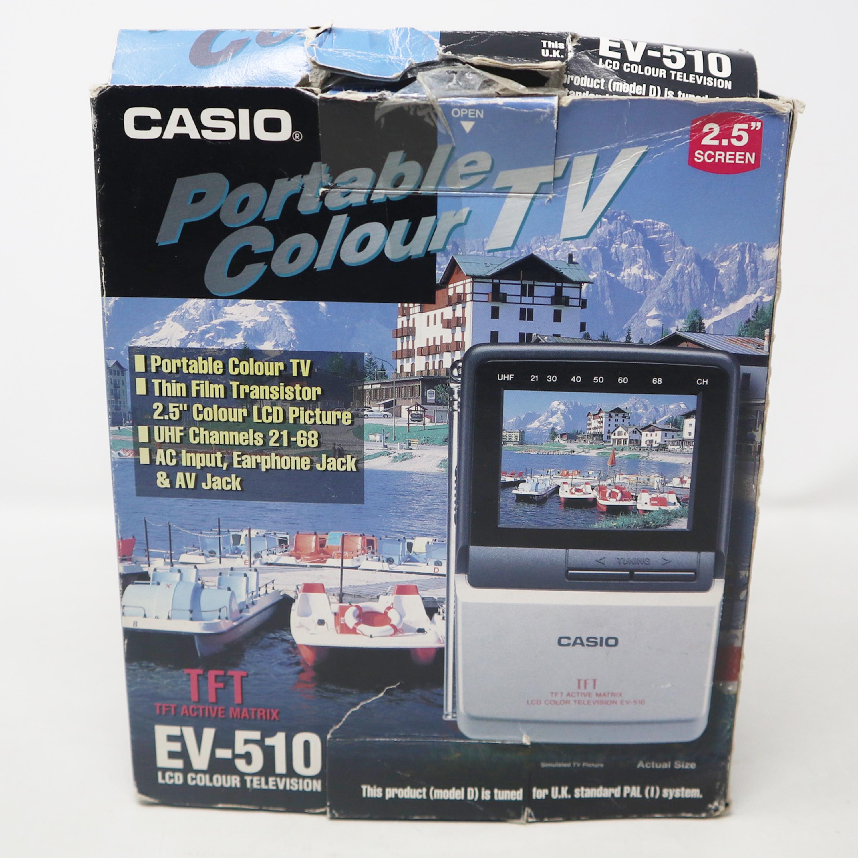 テレビ CASIO EV-510 Casio EV-510 Handheld TV - YouTube