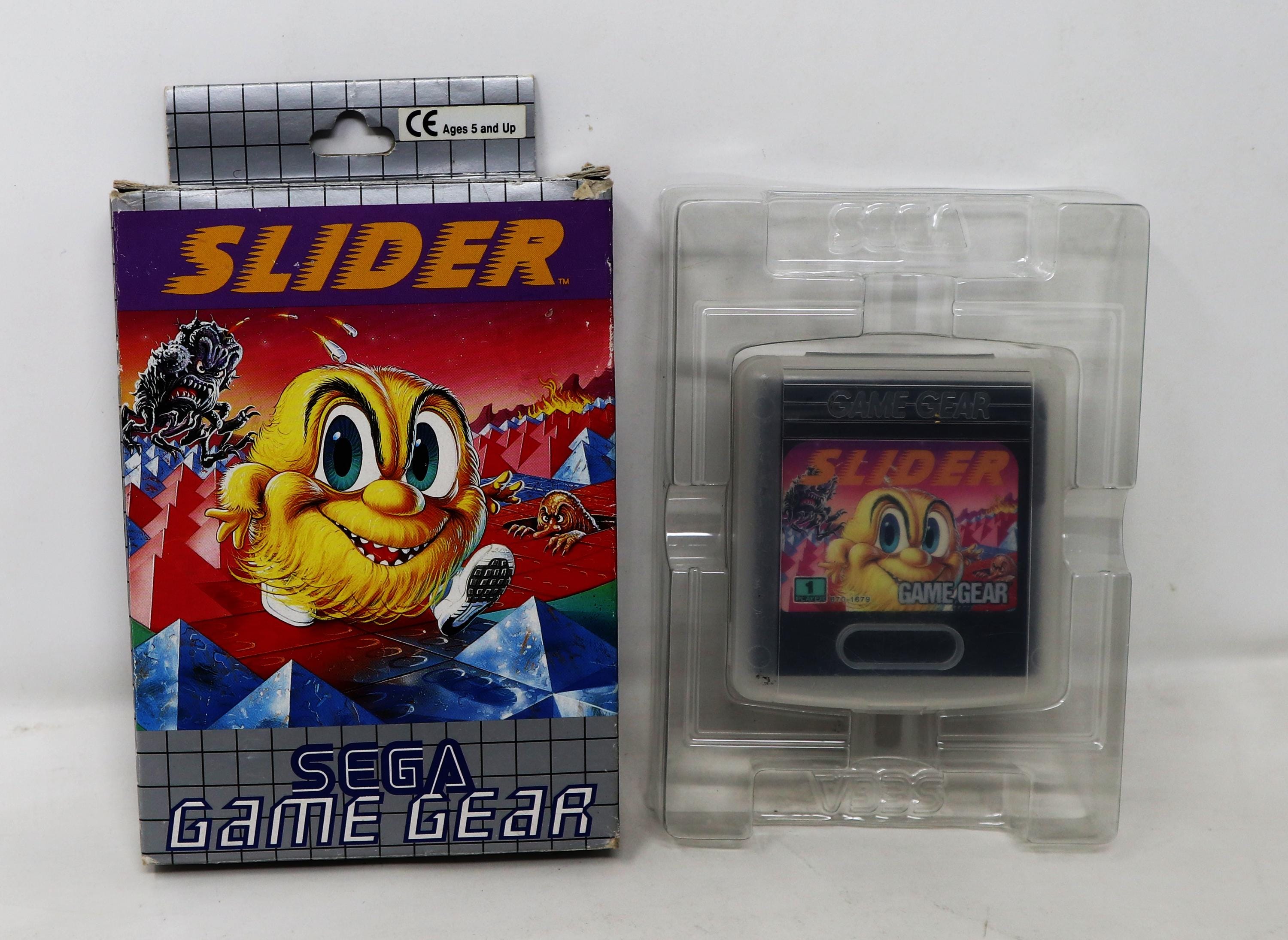 Vintage 1991 90s Sega Game Gear Slider Cartridge Puzzle Video Game