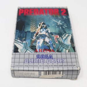 Vintage 1992 90s Sega Game Gear Predator 2 Cartridge Video Game Boxed Pal image 5