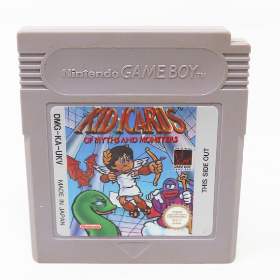 Vintage 1990s Game Boy Compact Video Game System Kid Icarus Of Myths And Monsters Cartridge Video Game Pal UK Version Retro