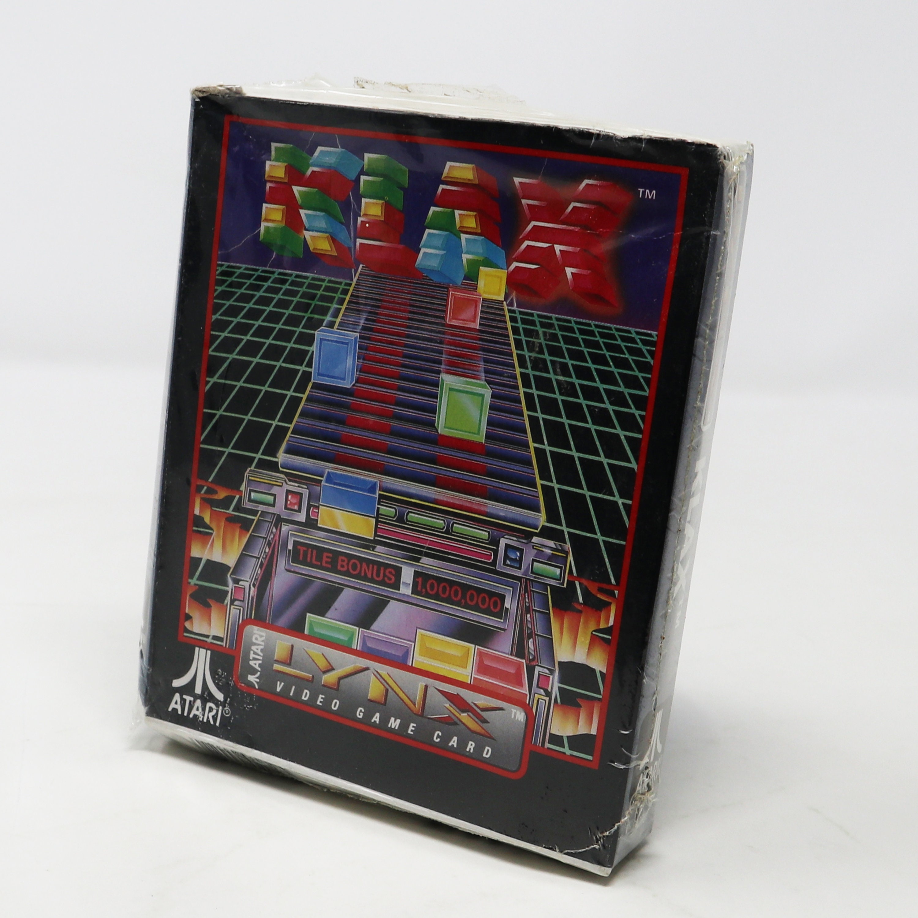 Vintage 1990 90s Atari Lynx Handheld Klax Video Game Card