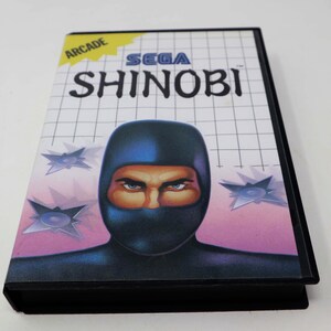 Vintage 1988 80s Sega Master System Shinobi Arcade Cartridge Video Game vintage-1988-80s-sega-master-system-shinobi-arcade-cartridge-video-game