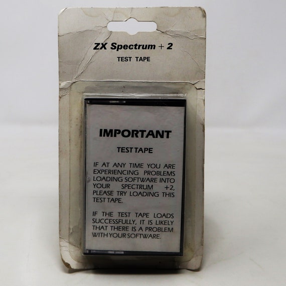 Vintage ZX Spectrum +2 Test Tape Cassette Tape for Problems