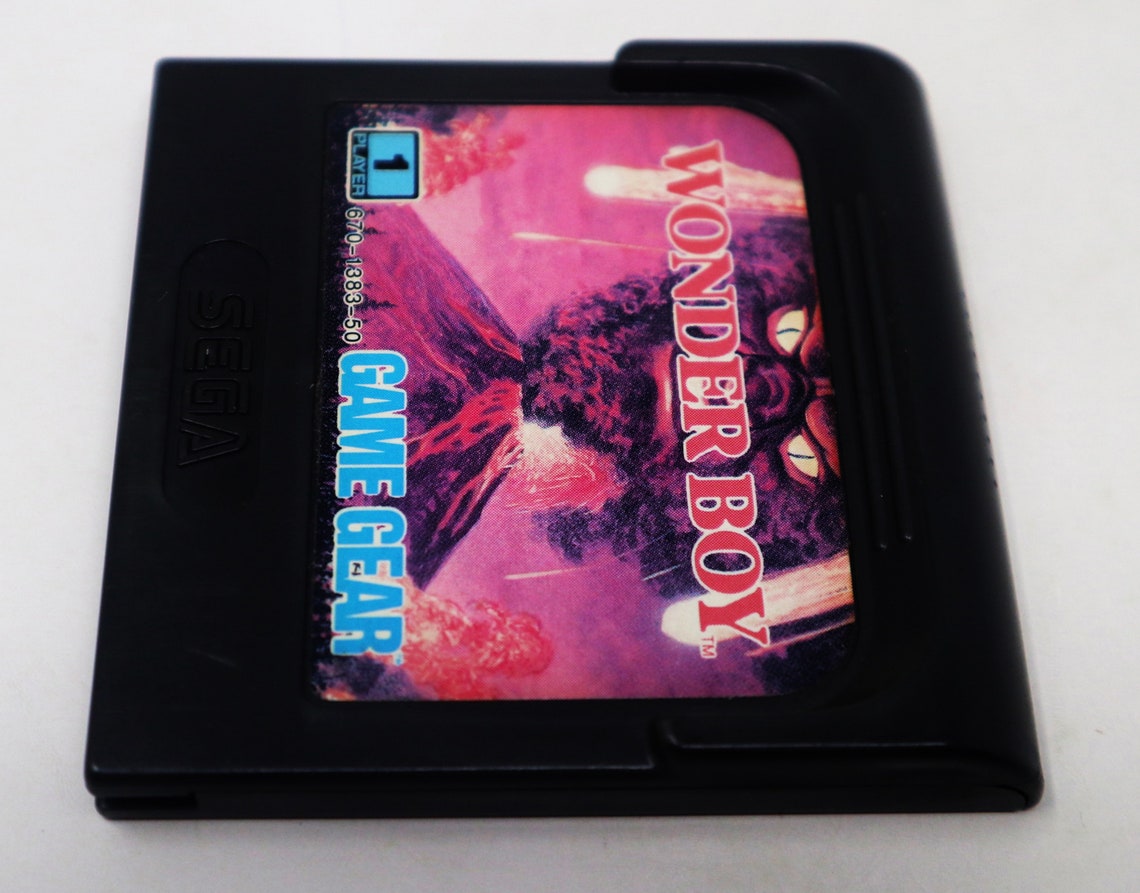 Vintage 1990s 90s Sega Game Gear Wonder Boy Cartridge Video Game Pal Version 1 Player Retro, photo 3 of 5