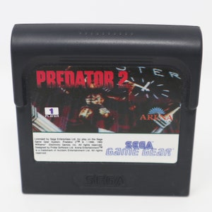 Vintage 1992 90s Sega Game Gear Predator 2 Cartridge Video Game Boxed Pal image 8