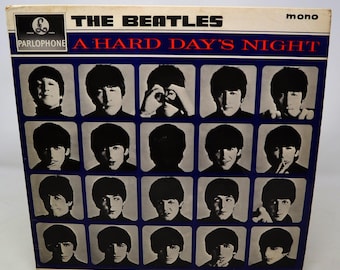 Vintage 1964 60s EMI Parlophone Records the Beatles - A Hard Day's