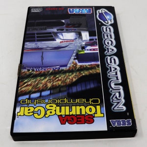 Vintage 1995 90s Sega Saturn Sega Touring Car Championship Video Game Pal & French Secam 2 Players Retro image 2