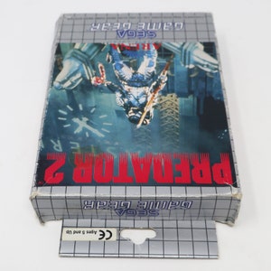 Vintage 1992 90s Sega Game Gear Predator 2 Cartridge Video Game Boxed Pal image 2