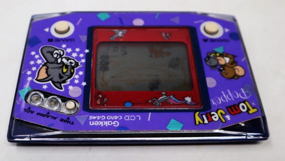 Vintage 1983 80s Gakken Tom & Jerry Popper Electronic Handheld LCD
