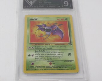 1995 zubat pokemon card 1999 Topps Pokemon Tv #41 Zubat Foil PSA 7  Aloha Card Shop