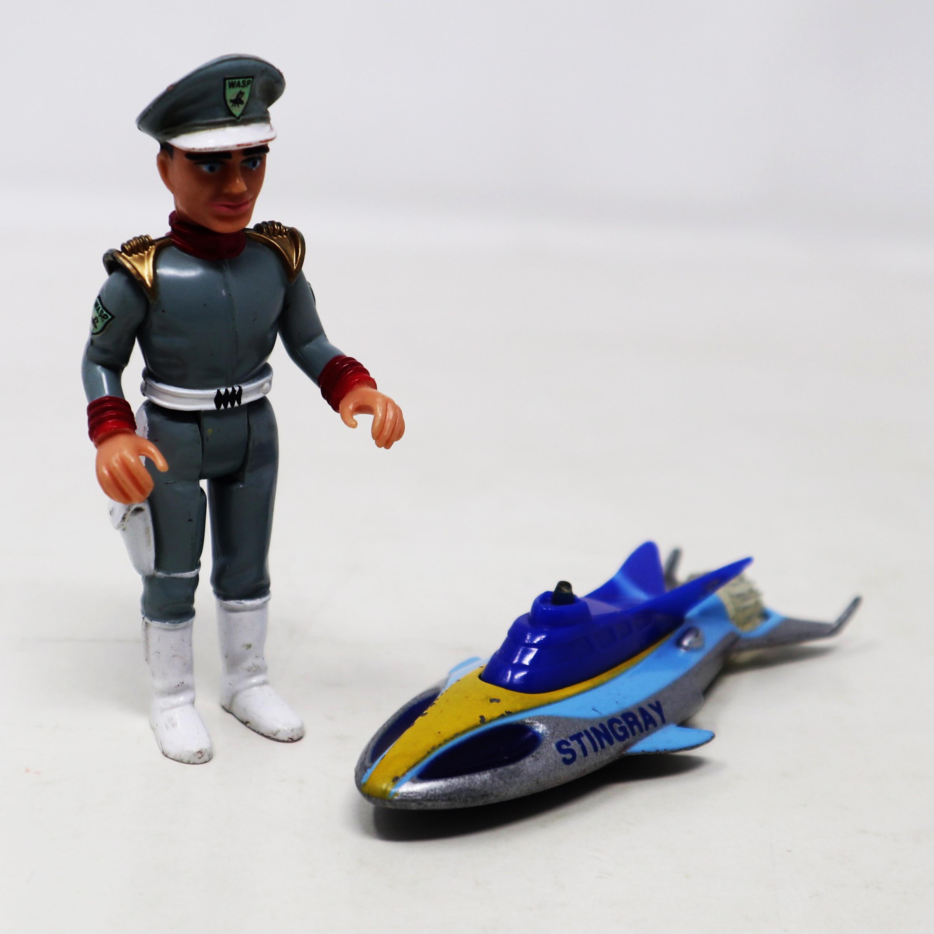 Vintage 1992 90s Matchbox Stingray Captain Troy Tempest Action