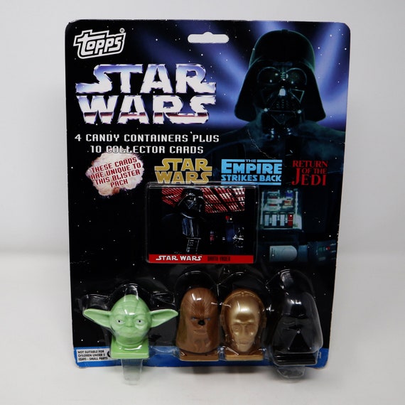 Vintage 1995 90s Topps Star Wars 4 Candy Containers Plus 10