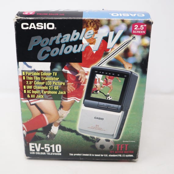 Vintage Casio LCD Color Television EV-510 Portable 2.5