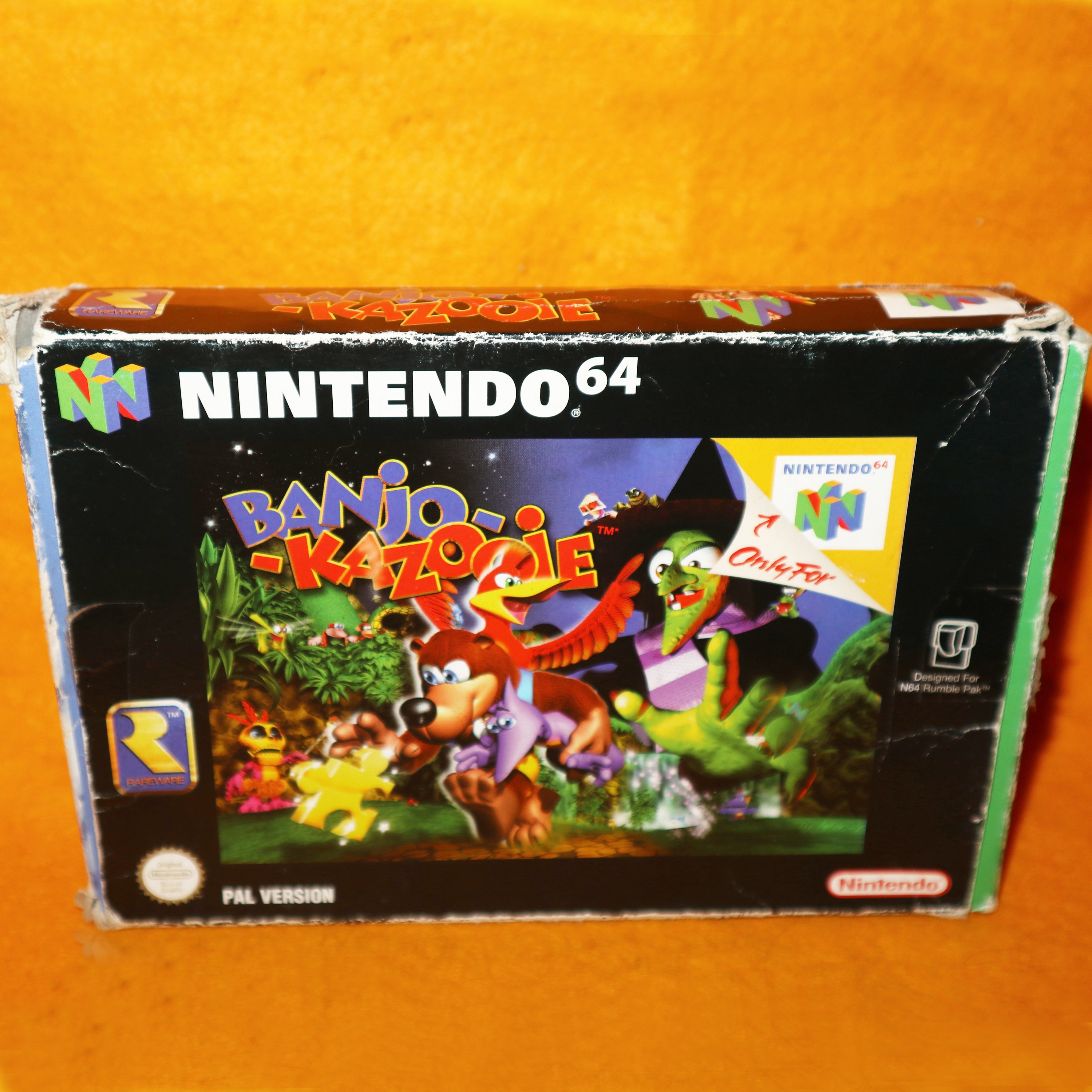 BOXED Banjo Kazooie With Box, Nintendo 64 (NTSC-J) Japan