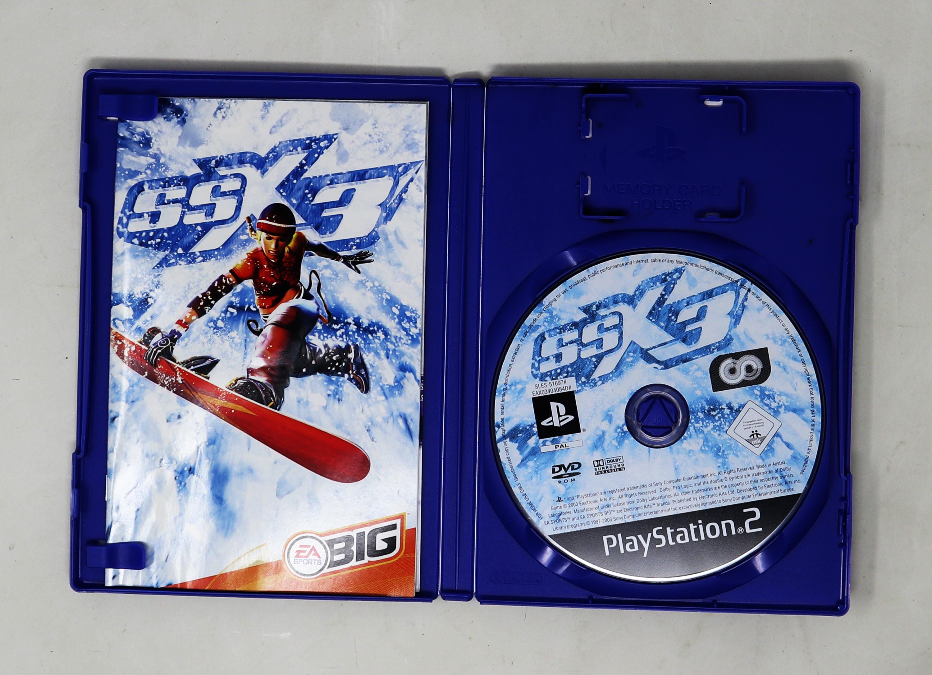 Vintage 2003 Sony Playstation 2 PS2 SSX 3 Snowboarding Video Game