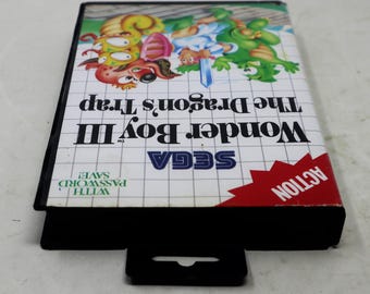 Vintage 1989 80s Sega Master System Wonder Boy III 3 the Dragon's