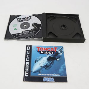 Vintage 1994 90s Sega Mega-CD System Sega Tomcat Alley Compact Disc Video Game Complete Boxed Pal & French Secam Version 1 Player image 6