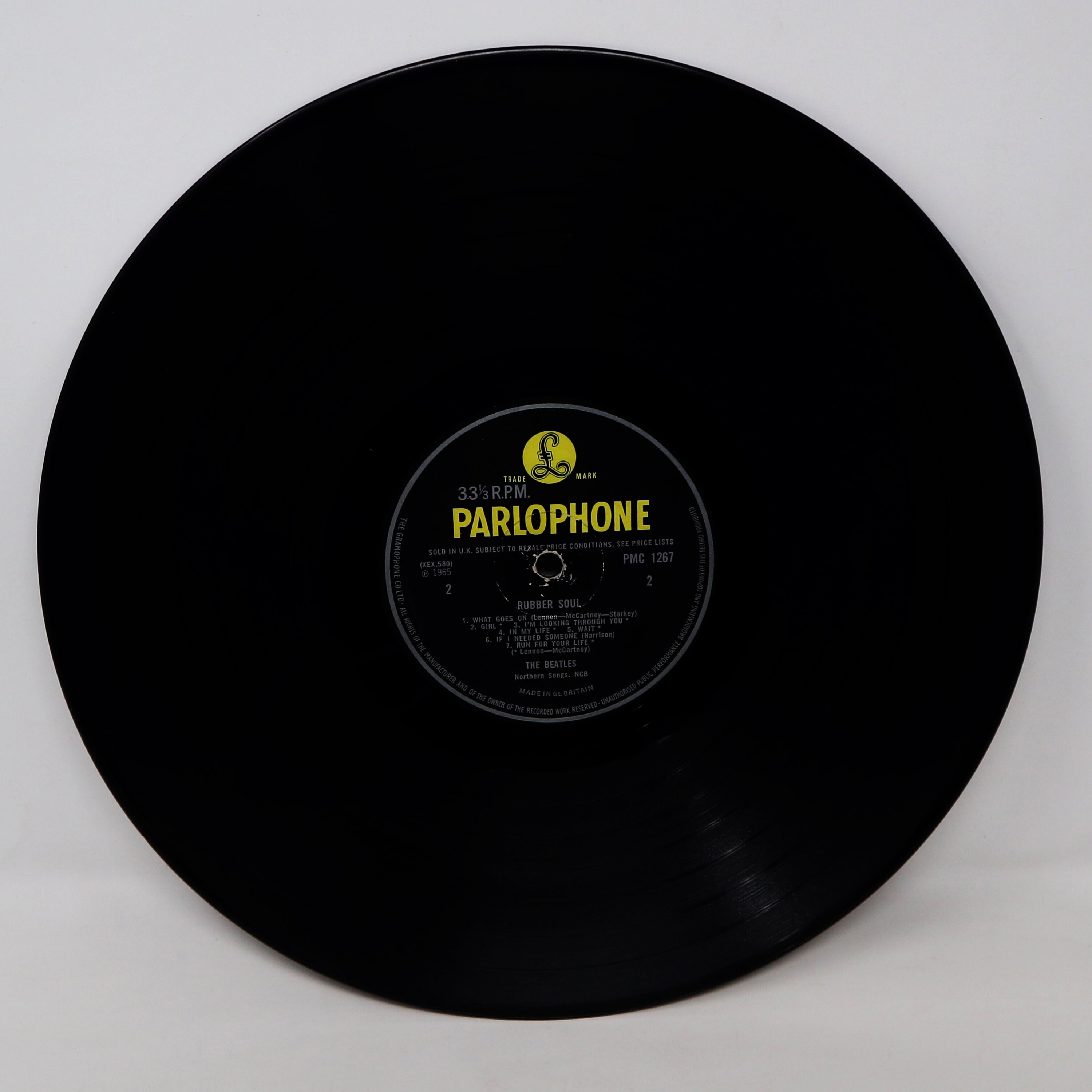 Vintage 1965 60s EMI Parlophone Records the Beatles - Rubber