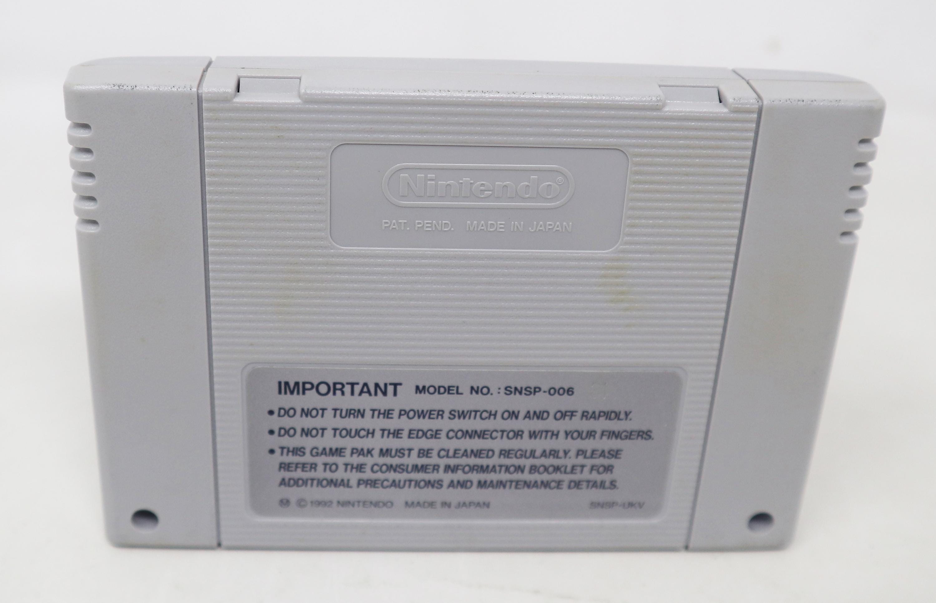 Vintage 1993 90s Super Nintendo Entertainment System SNES Nigel Mansell ...