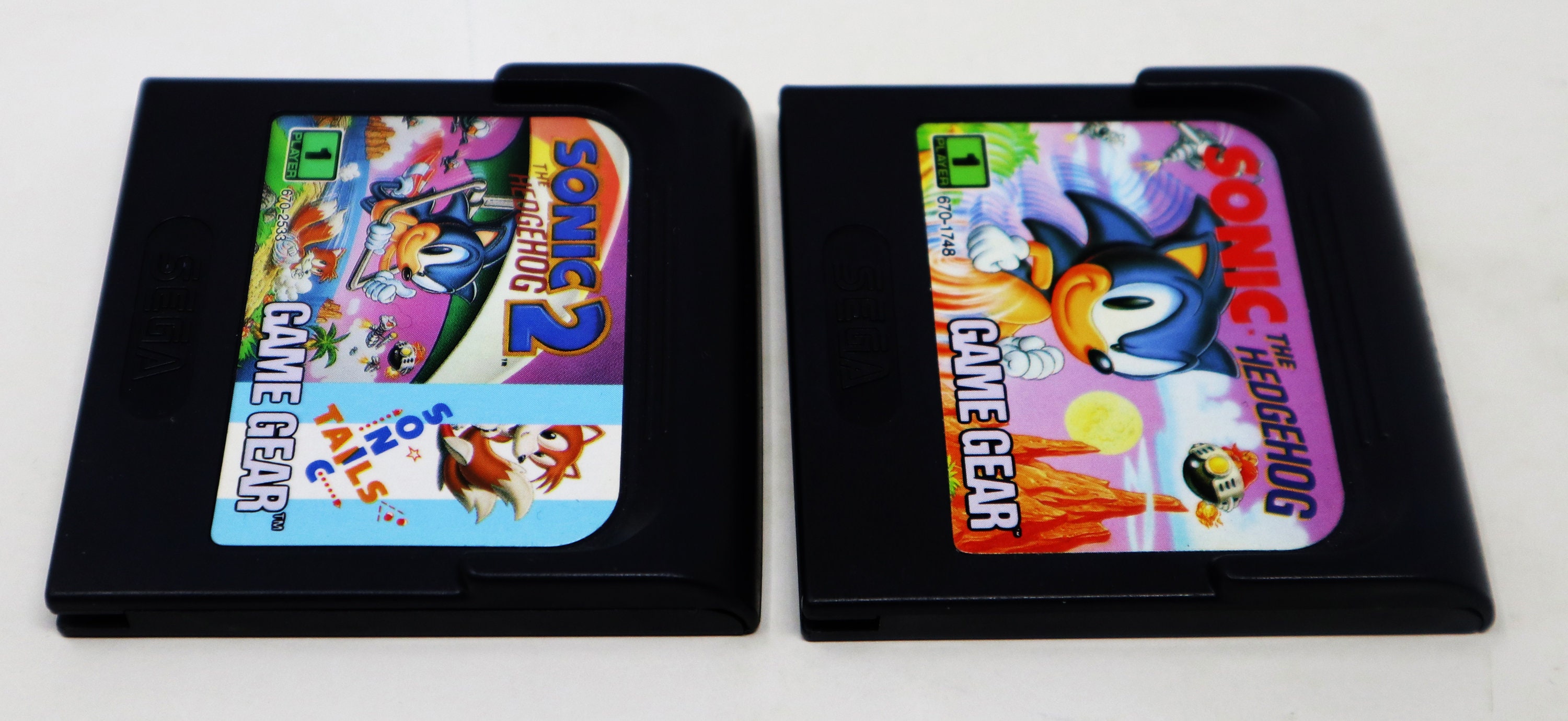 Vintage 1990s 90s Sega Game Gear Sonic the Hedgehog 1 & 2