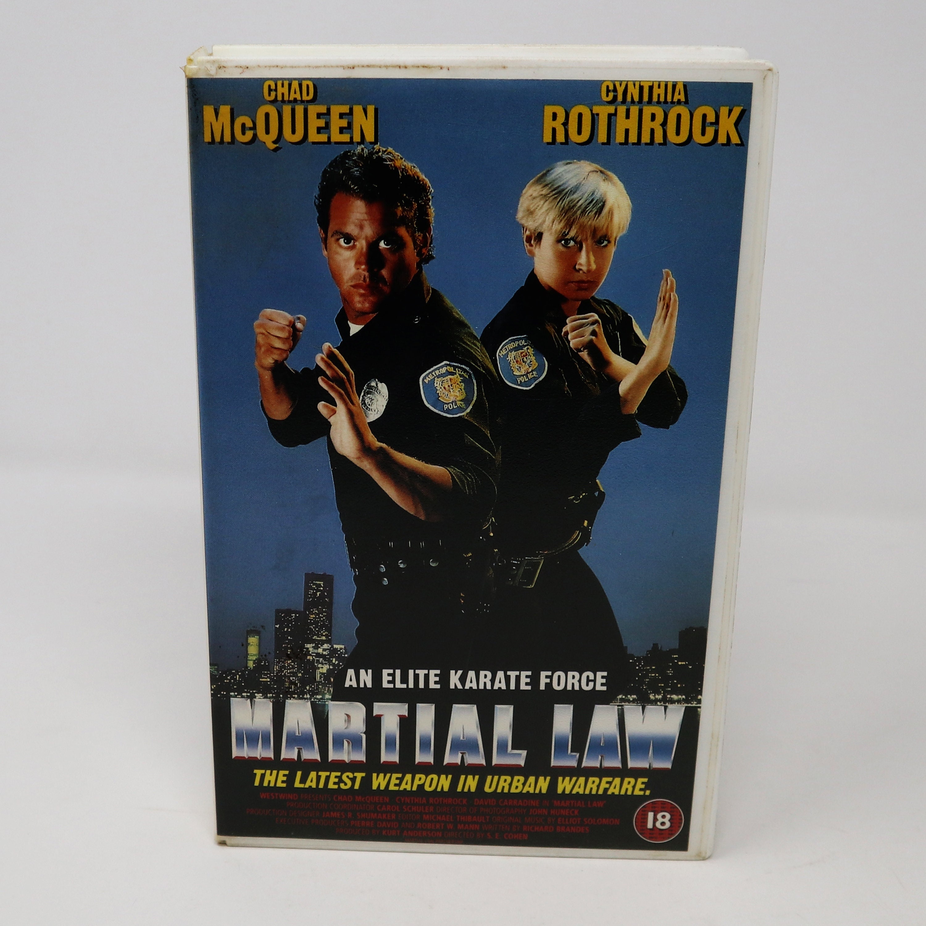 Vintage 1990s Chad Mcqueen Cynthia Rothrock Martial Law VHS