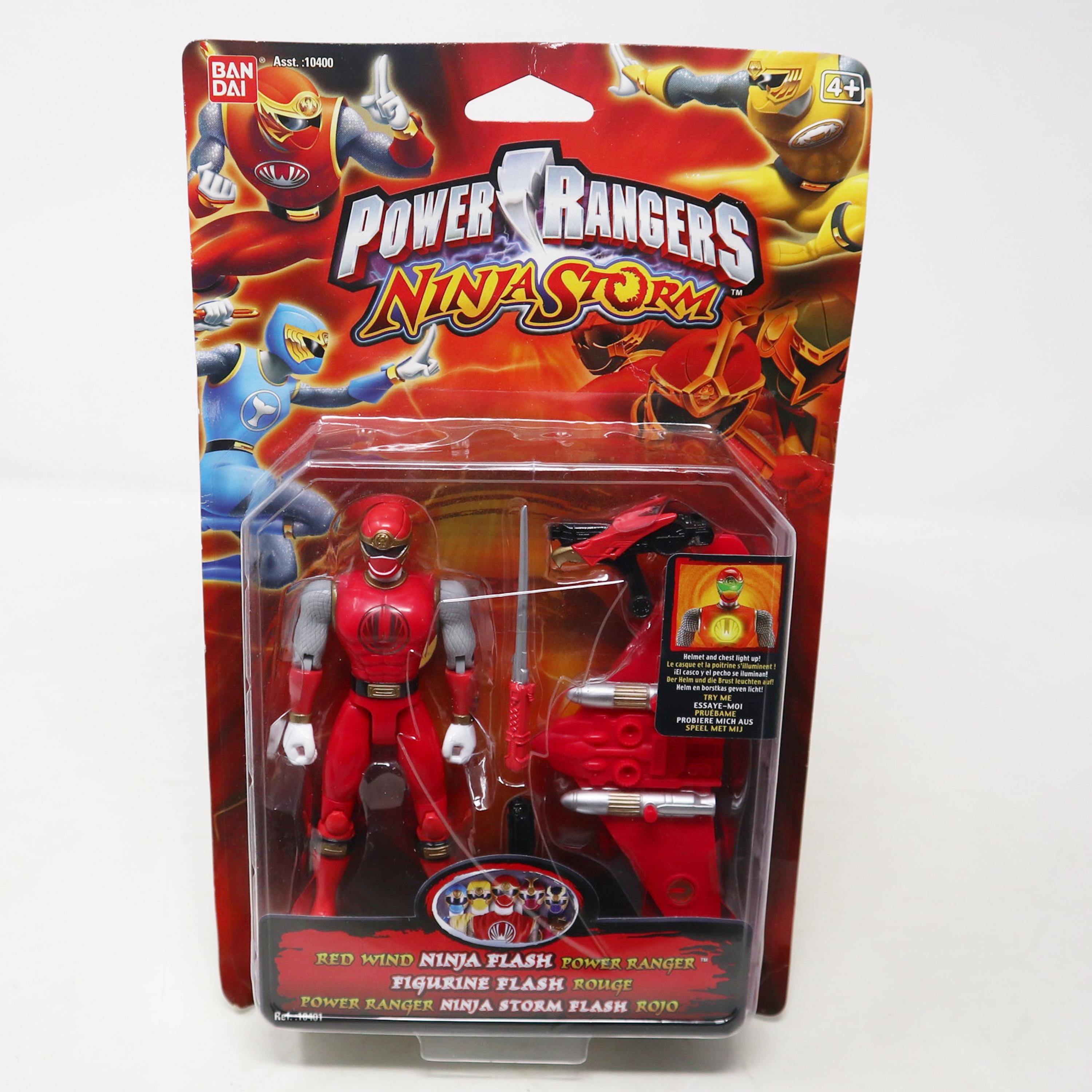 Vintage 2003 Bandai Power Rangers Ninja Storm Red Wind Ninja Flash