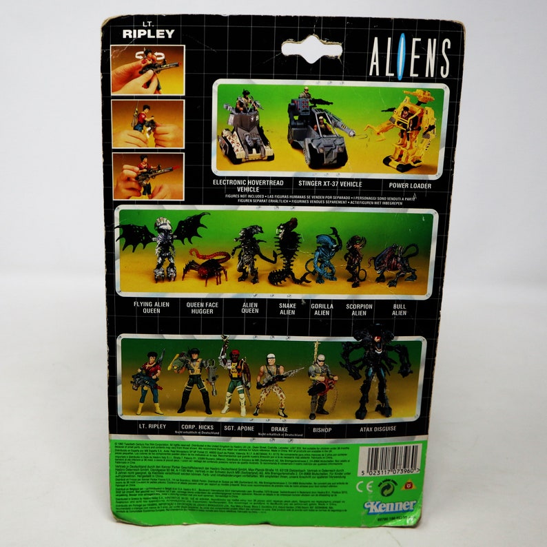 Vintage 1992 90s Kenner Aliens Space Marine LT. Ripley Action Figure ...