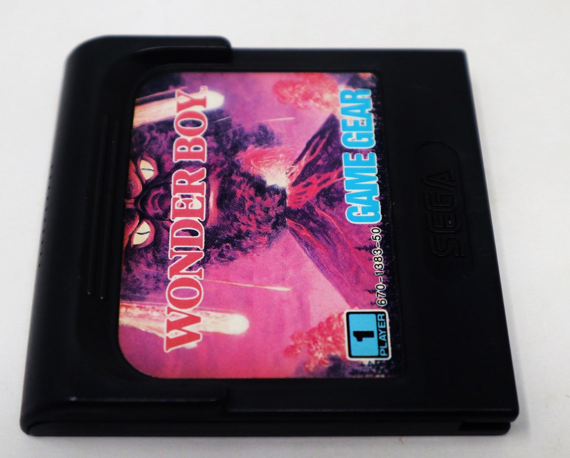 Vintage 1990s 90s Sega Game Gear Wonder Boy Cartridge Video Game Pal Version 1 Player Retro, photo 4 of 5