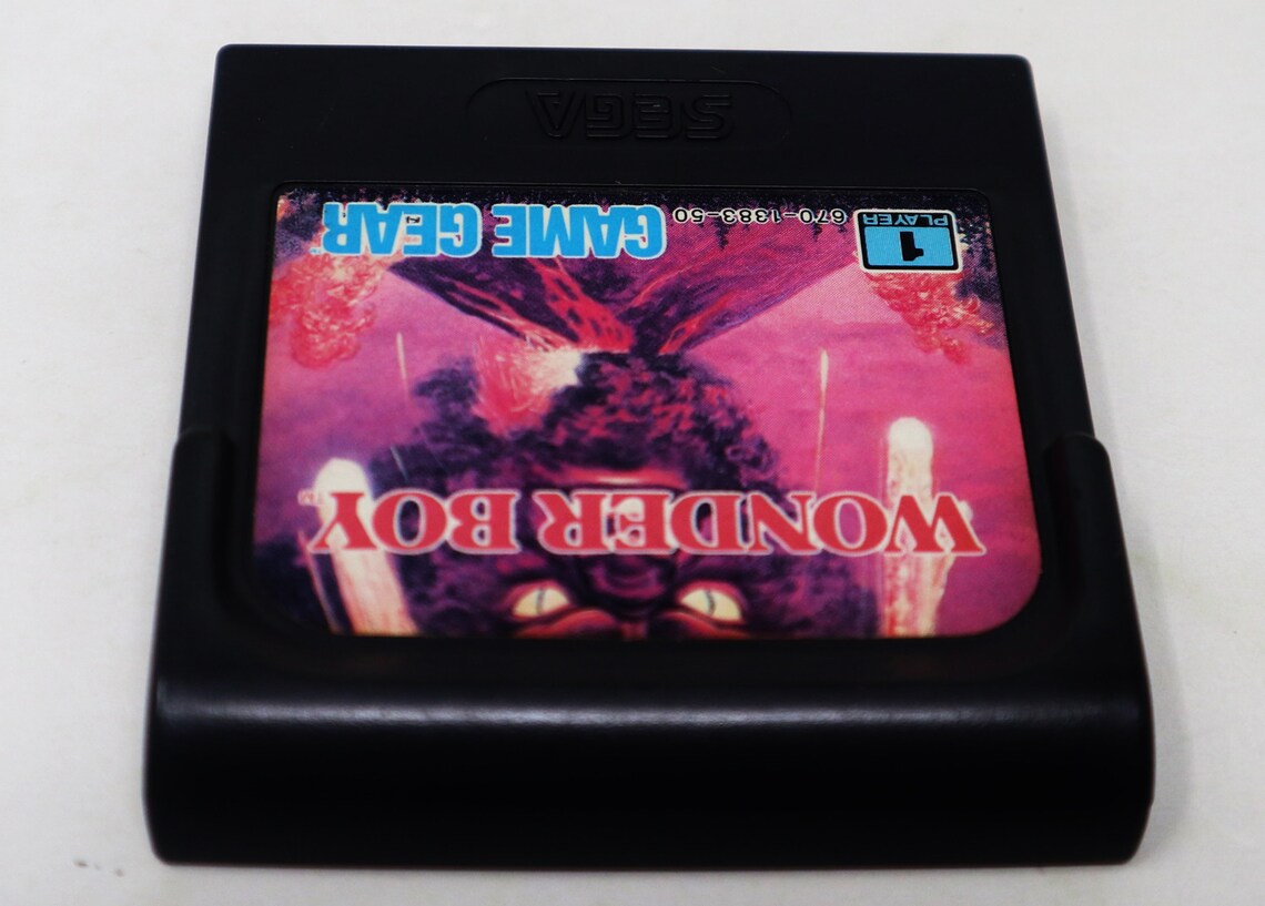 Vintage 1990s 90s Sega Game Gear Wonder Boy Cartridge Video Game Pal Version 1 Player Retro, photo 2 of 5