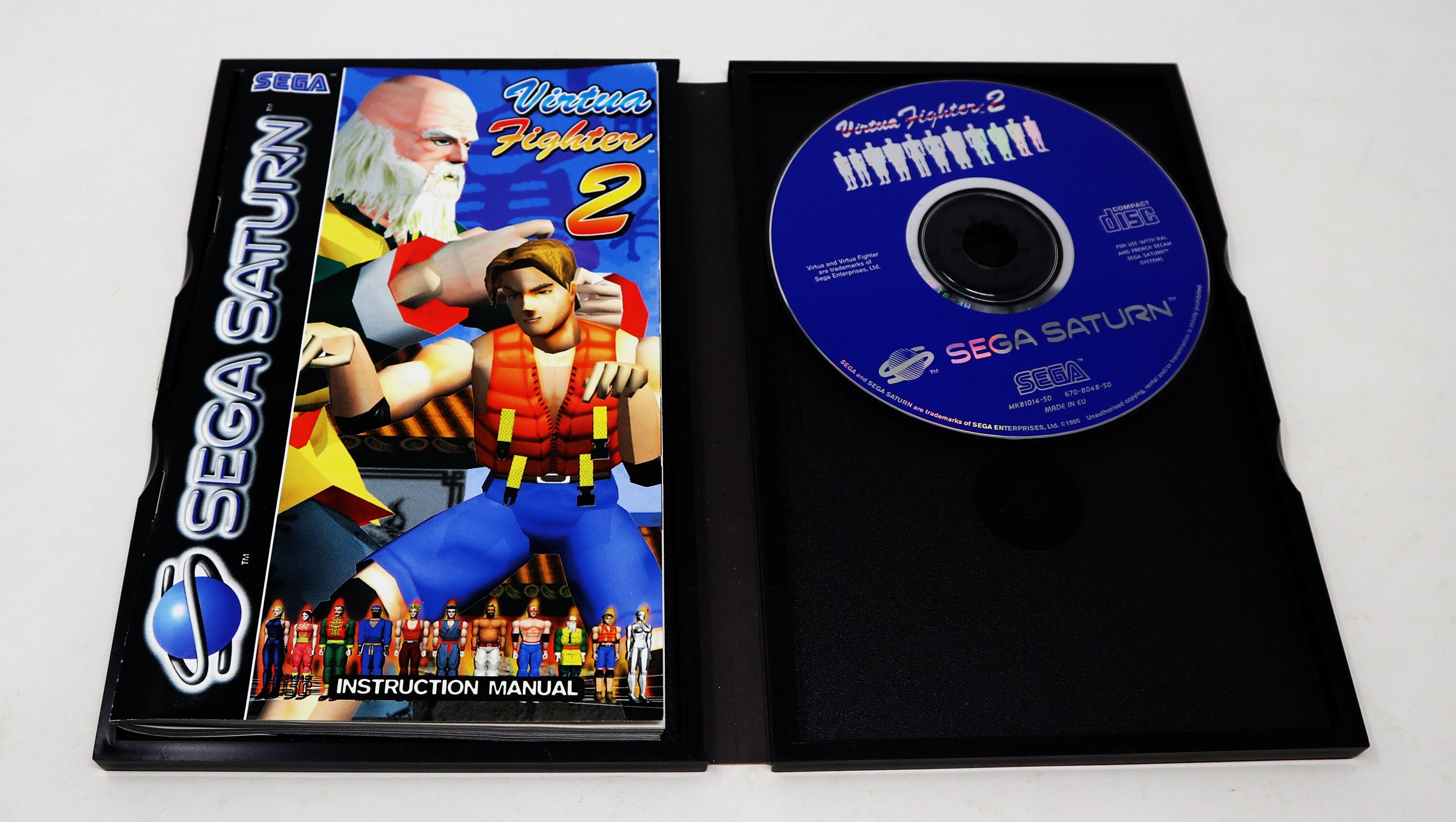 Vintage 1995 90s Sega Saturn Virtua Fighter 2 Fighting Video Game