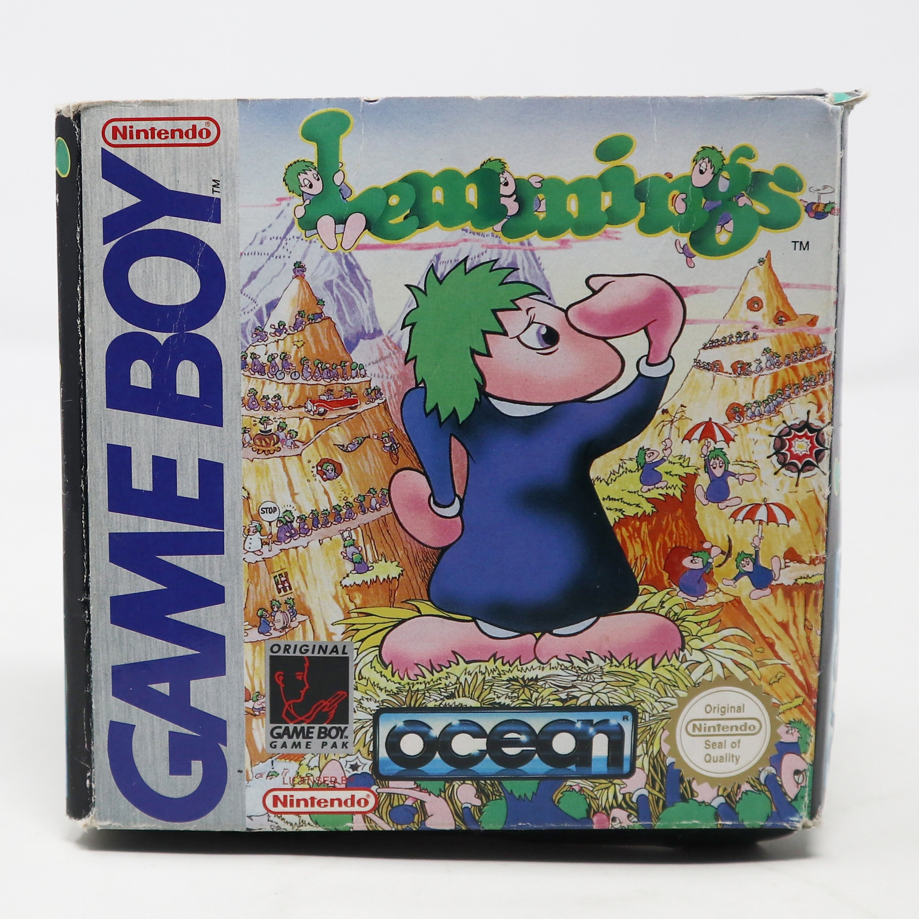 Vintage 1994 90s Game Boy Compact Video Game System Lemmings 2 