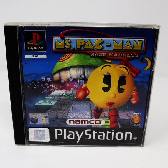 Vintage 2000 Playstation 1 PS1 Ms. Pac-Man Maze Madness Video -   Portugal