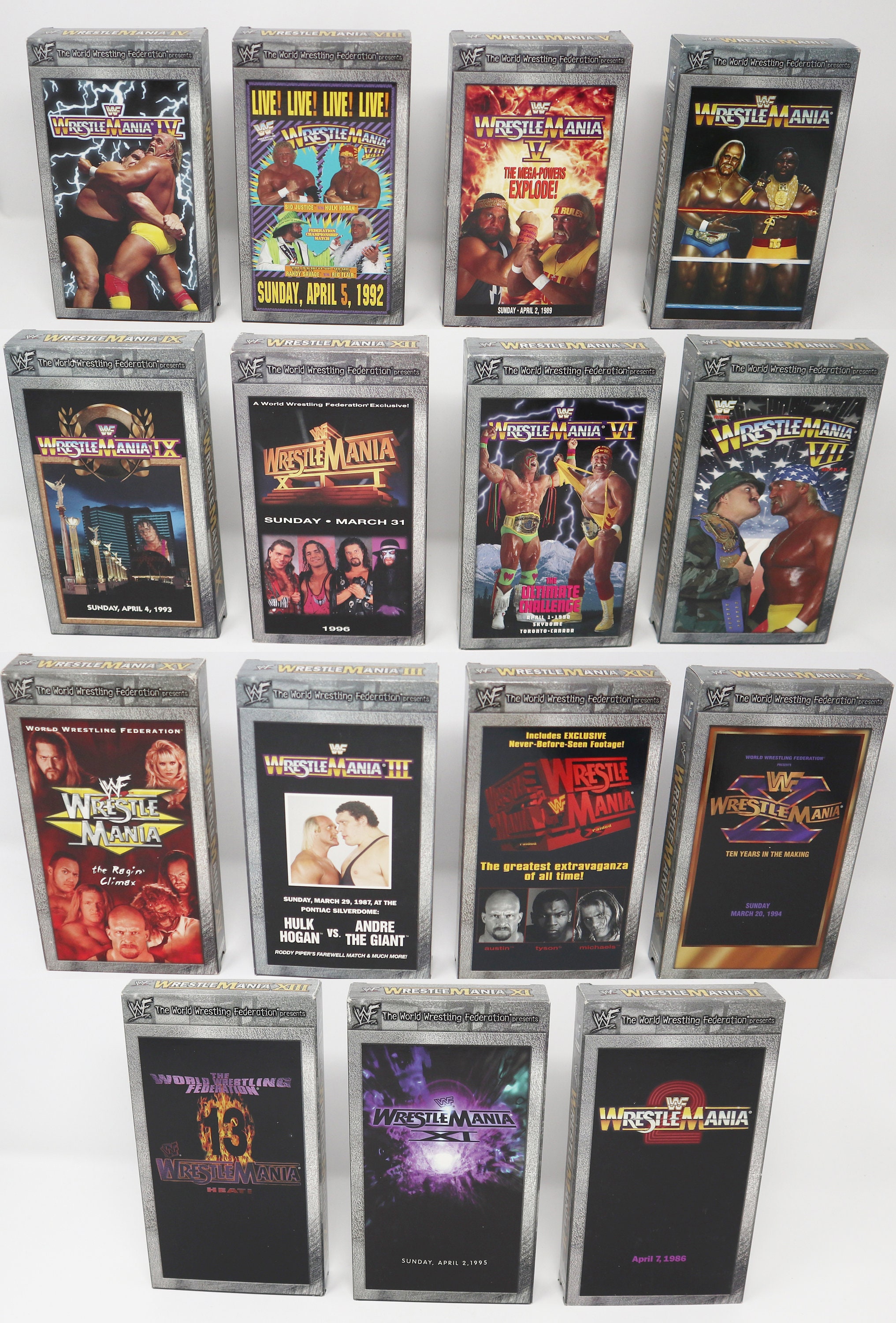 Vintage 1998 90s World Wrestling Federation WWF Wrestlemania the