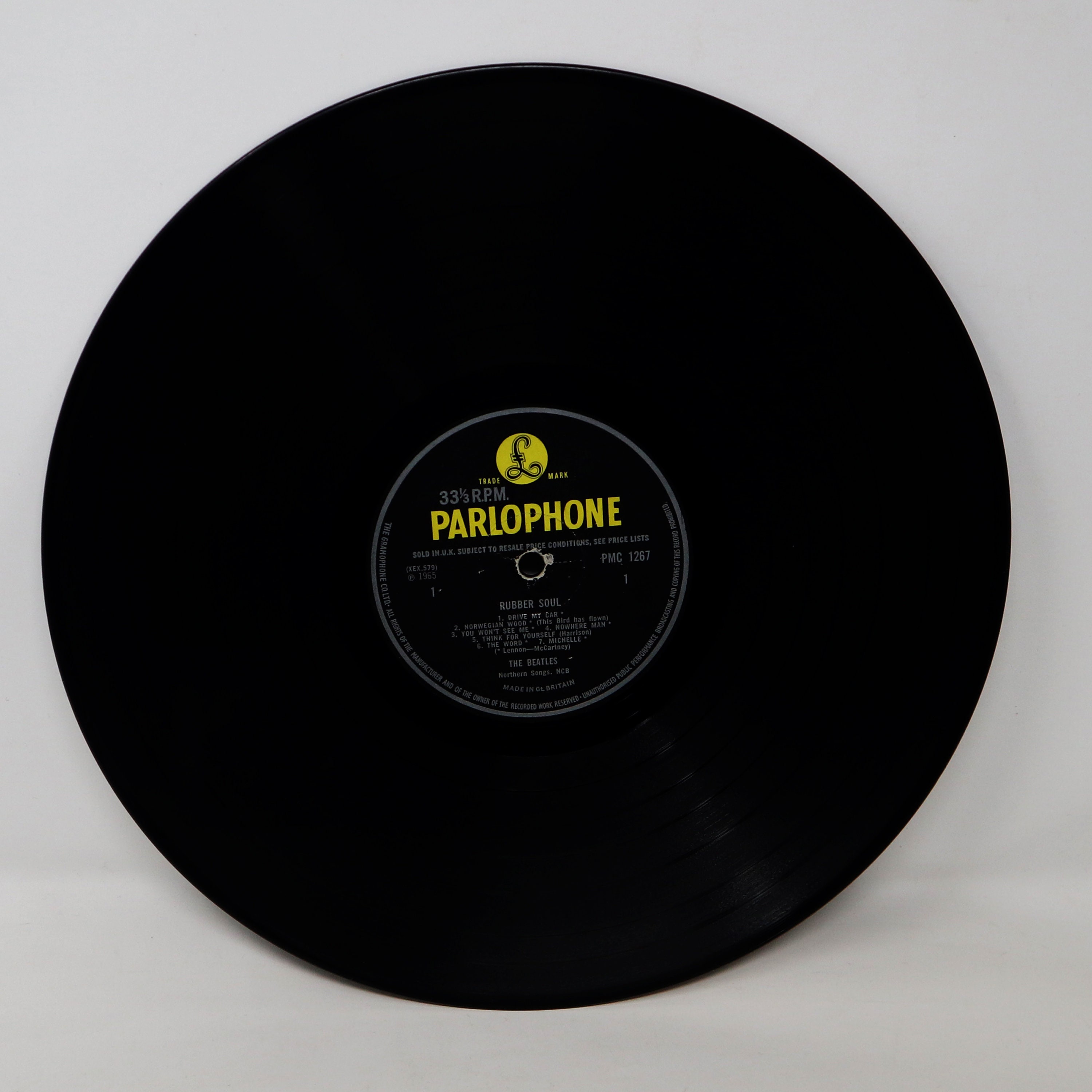 Beatles – 1965 UK Mono 'Rubber Soul' LP / 1st Press with