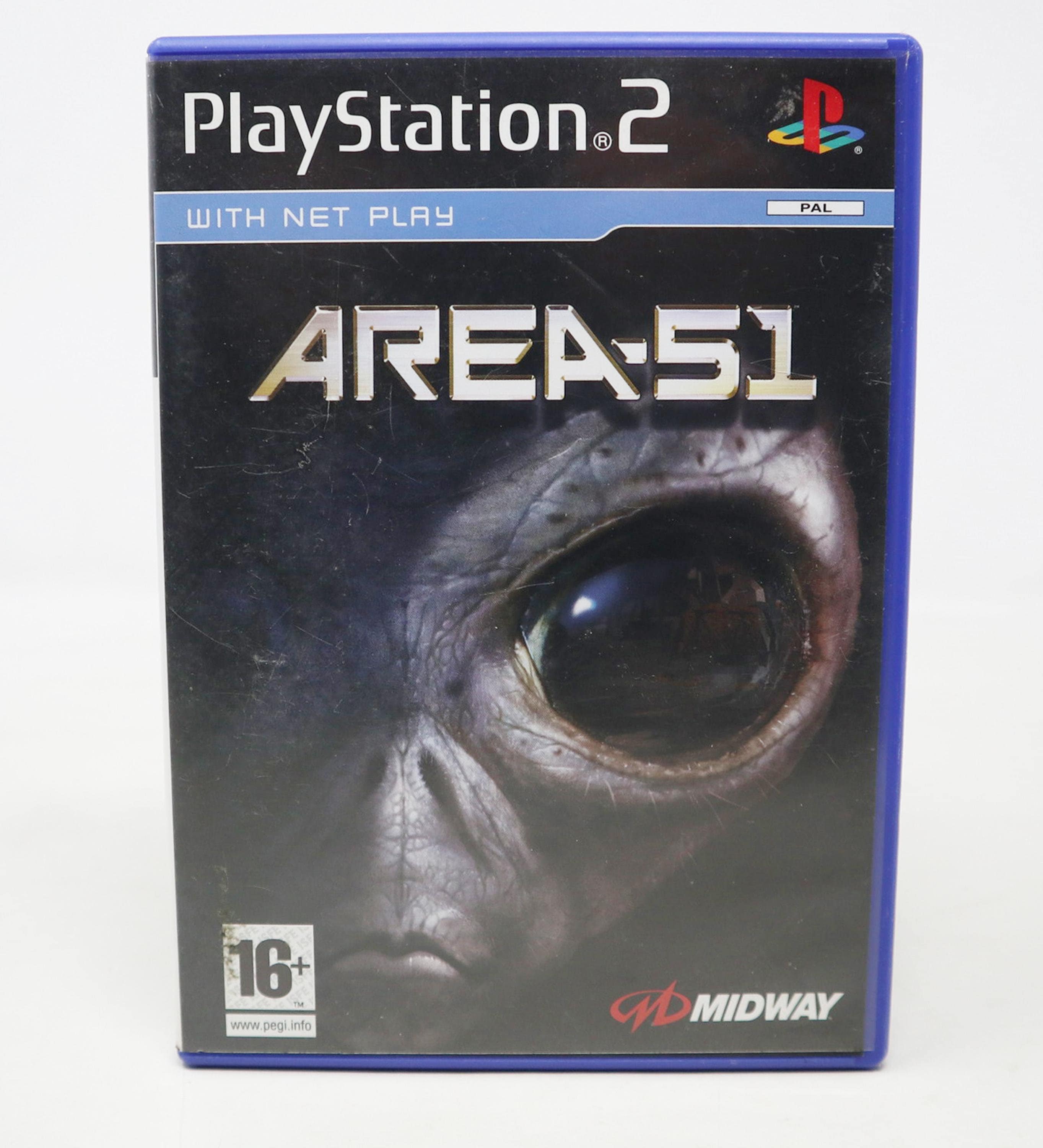 Vintage 2006 Sony Playstation 2 PS2 Area 51 Video Game PAL 1-2