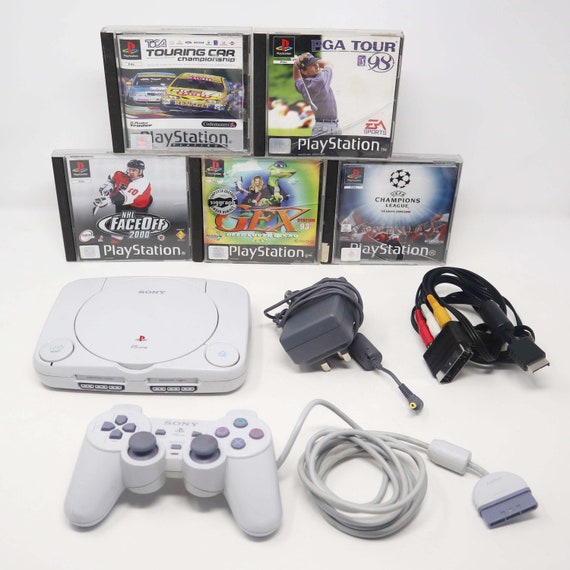 Sony PlayStation One Console, PSone, PS1, 2 Controllers, 7 Games - video  gaming - by owner - electronics media sale 