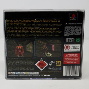 Vintage 1996 90s Playstation 1 PS1 Final Doom Video Game Pal Version 1 Player image 6