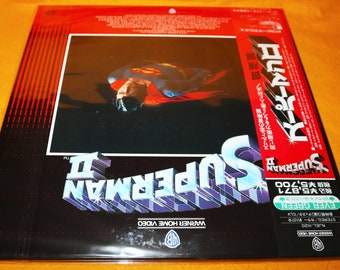 Vintage 1989 80s Warner Home Video Superman II 2 Laser Disc